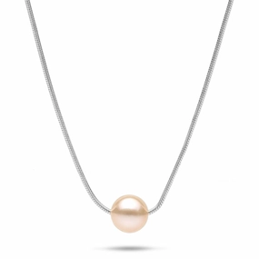 18" Freshwater Pearl Necklace in Sterling Silver (assorted colors) - 7-8mm Unique Ornament