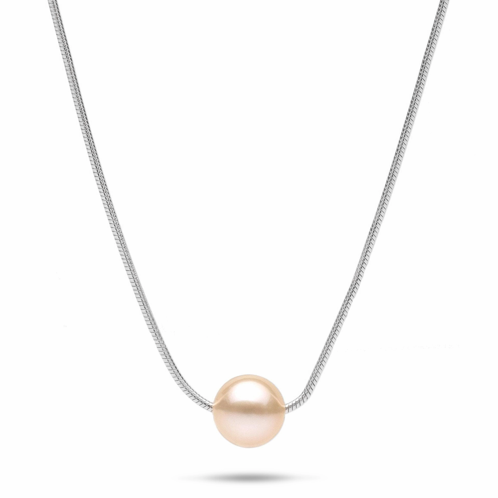 Sophisticated Embellishments Fashion Pop 18" Freshwater Pearl Necklace in Sterling Silver (assorted colors) - 7-8mm