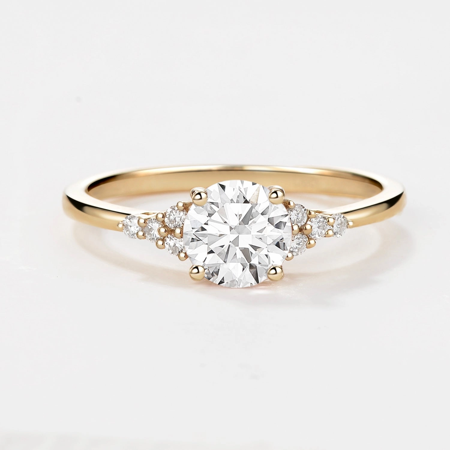 Strong Article 1.0ct Stacking 4-Prong Solitaire Lab Grown Diamond Ring