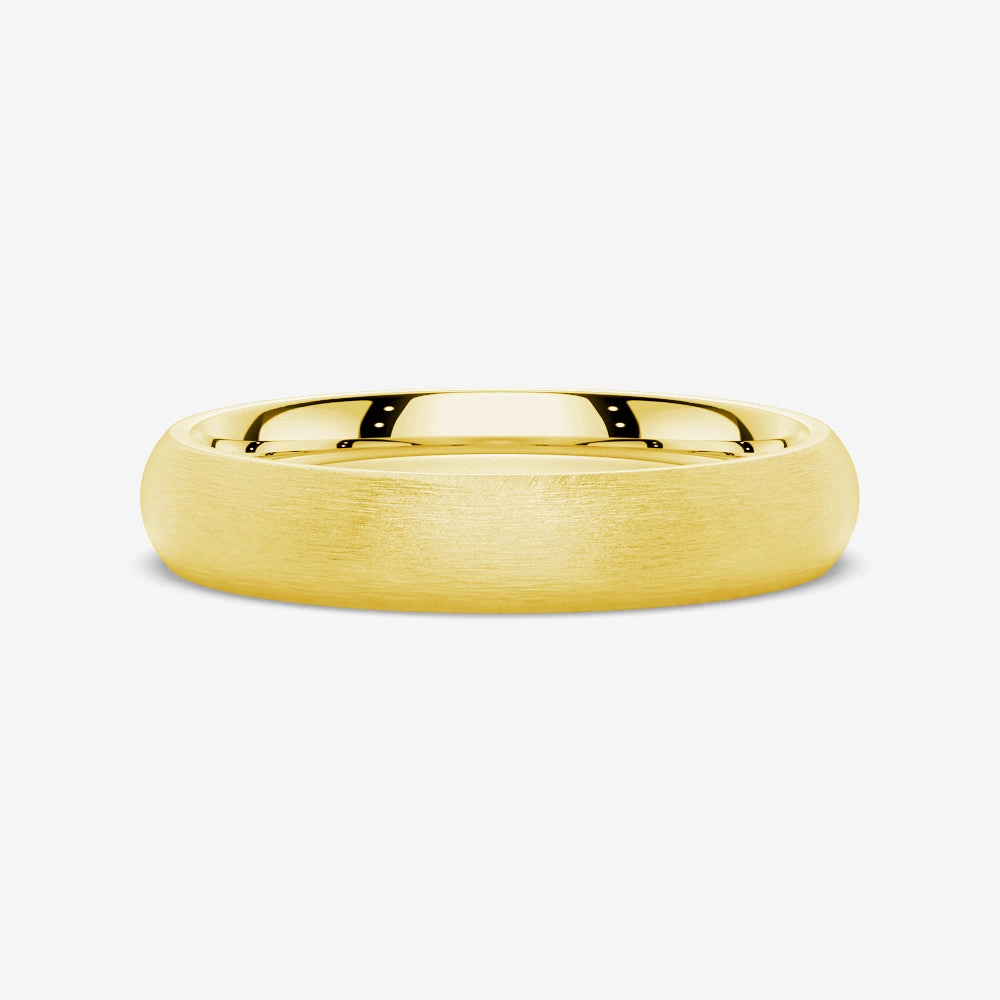 Effortless Look 6mm Classic Matte Finish Men's Wedding Band