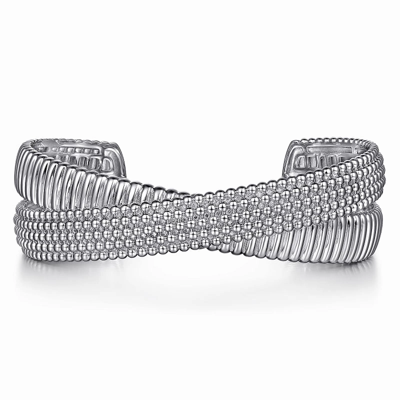 Classic Feature 925 Sterling Sliver Bujukan Bangle