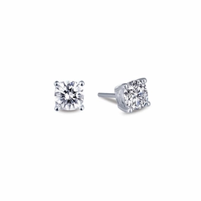 1.98 CTW Solitaire Stud Earrings Light Touch