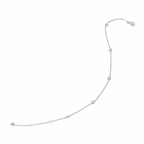 Bezel-Set Station Anklet custom design