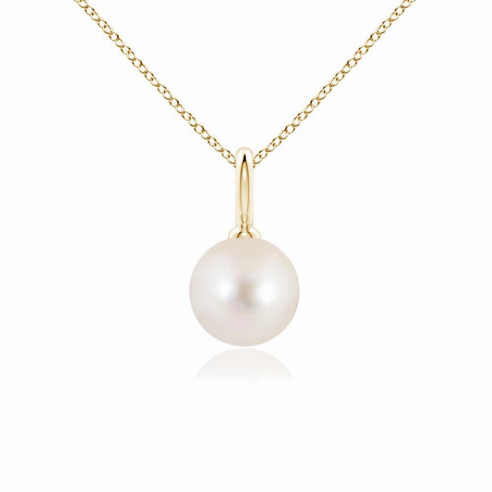 Seasonal accessory 8mm Classic Freshwater Cultured Pearl Solitaire Pendant