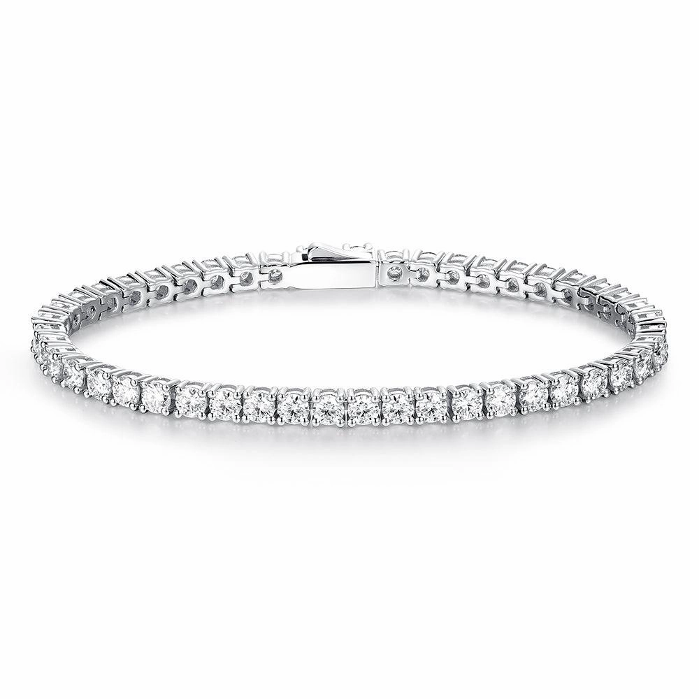 3.5 CT. Classic Round Shaped Moissanite Tennis Bracelet Opulent Radiance Chic Day