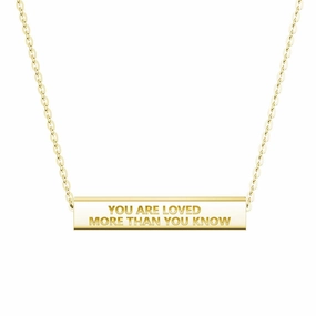Timeless Accessory Classic Attire "You Are Stronger Than You Think" Minimalist Necklace