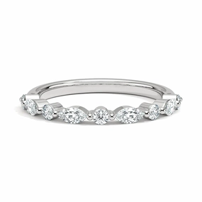Style Pop Celestial Embrace Half Eternity Lab Grown Diamond Ring