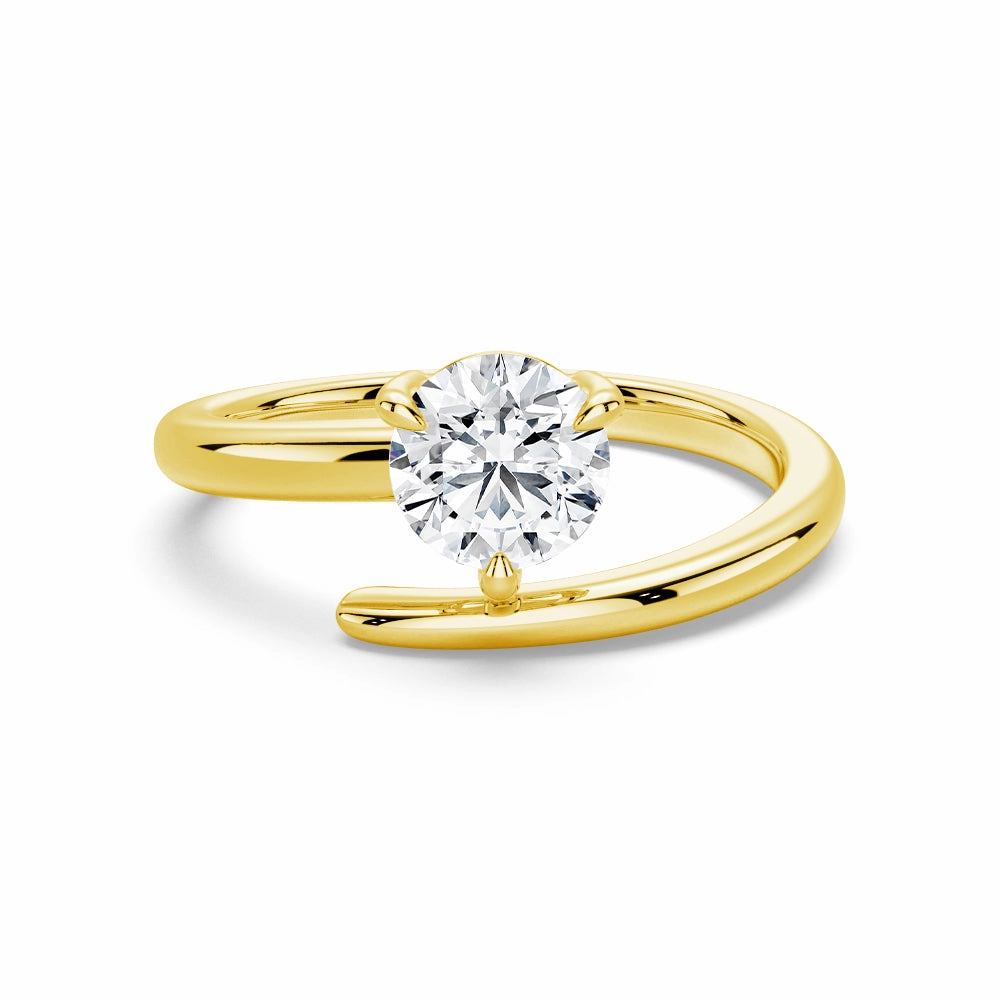 Sparkling Accent Timeless Treasures Refined Classic Round Cut Lab Grown Diamond Promise Ring