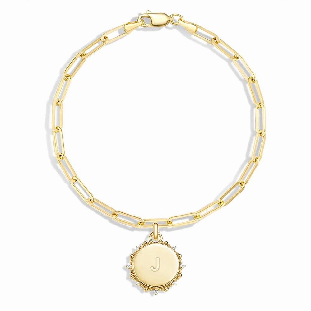 Allure Sparkle Handcrafted Treasures Engravable Moissanite Sunlight Medallion Pendant Necklace