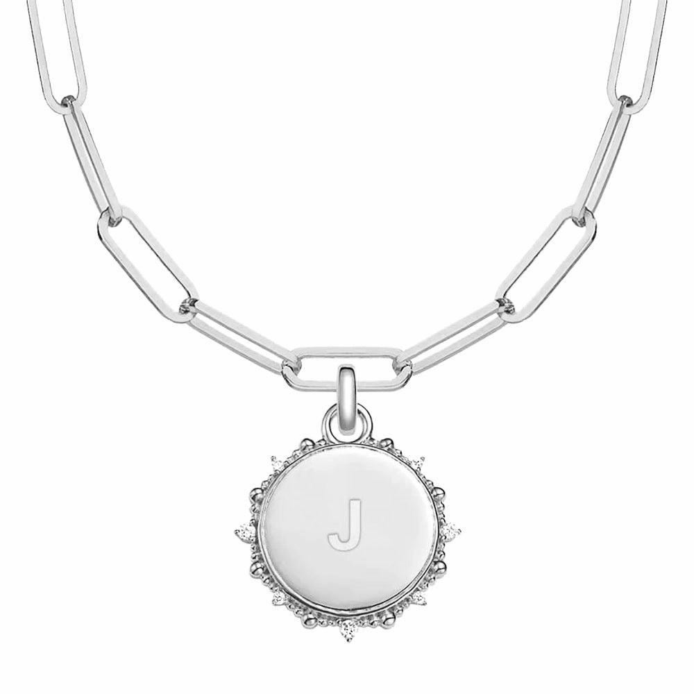 family gathering Modern Glam Engravable Moissanite Sunlight Medallion Pendant Necklace