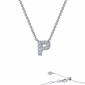 Letter P Pendant Necklace Daily Detail Timeless Flow