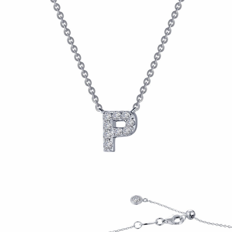 Letter P Pendant Necklace Daily Detail Timeless Flow