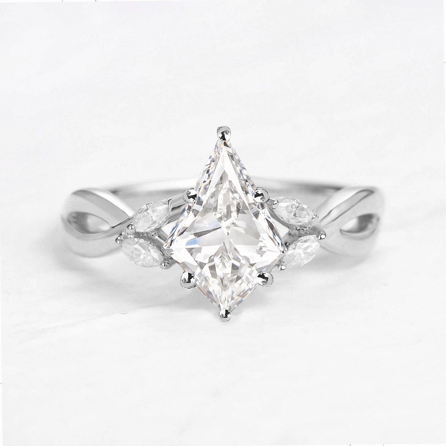 Value Style 1.5ct Kite Shaped Lab Grown Diamond Engagement Ring - Ori