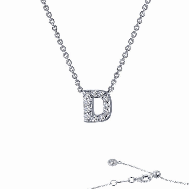 Trend Style Metallic Touch Letter D Pendant Necklace