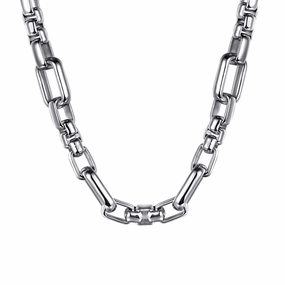 Finest Craft Radiant Gifts 925 Sterling Silver Solid Figaro Chain Necklace