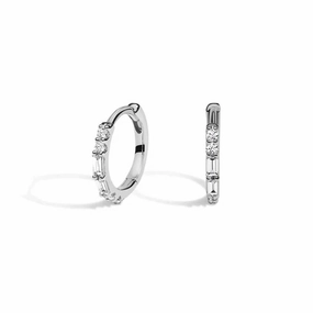Delicate Fit Eternal Radiance Hoop Lab Grown Diamond Earrings