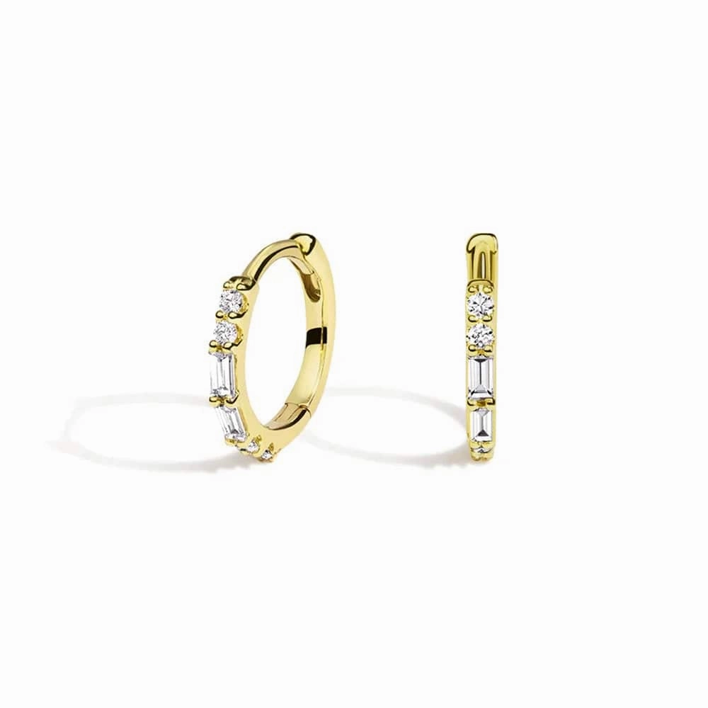 Modern Mood Eternal Radiance Hoop Lab Grown Diamond Earrings