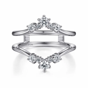 Radiant Craftwork Glam Glow Gabriel & Co | 14K White Gold Diamond Ring Enhancer - 0.5 ct