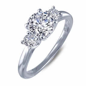 Luxury Moments Couture Accent Three-Stone Engagement Ring
