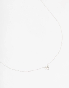 Elegant Appeal Sterling Silver Mini Puffy Heart Pendant Necklace