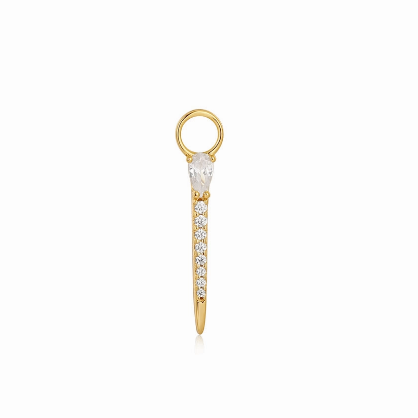 Gold Sparkle Bar Earring Charm Charming Sparkle Bridal Vibe