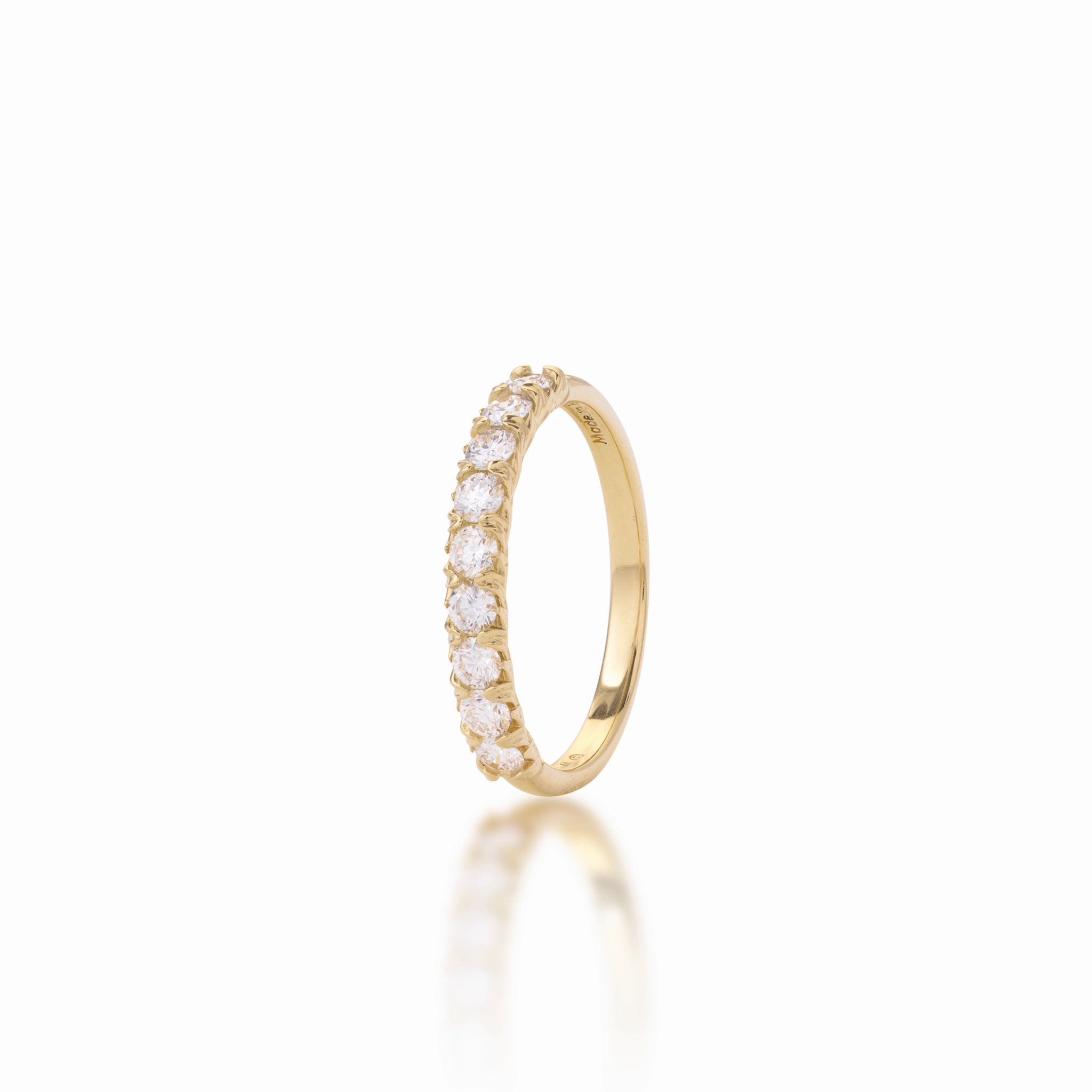 Refined Choice Hidden Hawai?i Maile Anniversary Ring in Gold with  Lab Grown Diamonds - 3mm