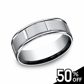 High Polished Rounded Edge with Vertical Grooves Trendy Expression Balanced Flow