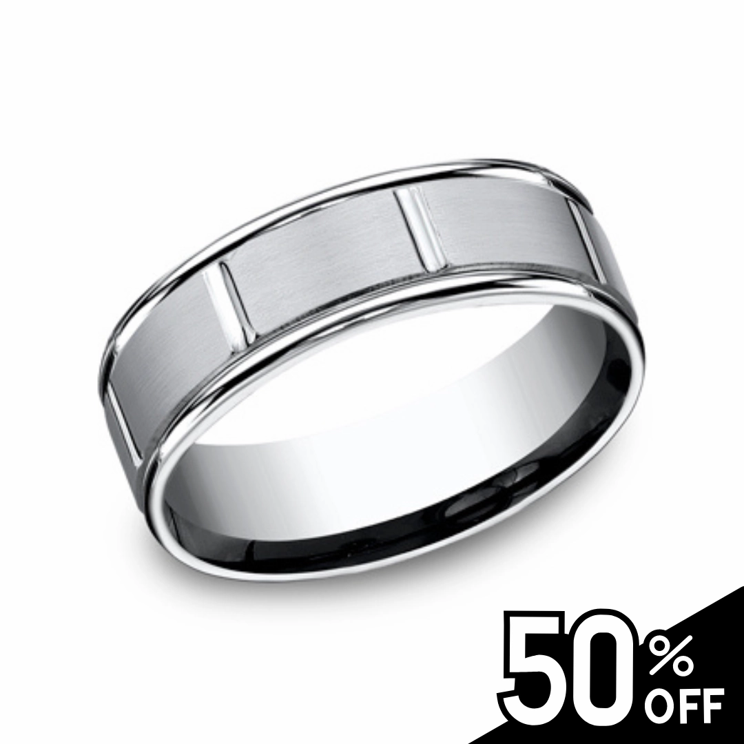 High Polished Rounded Edge with Vertical Grooves Trendy Expression Balanced Flow