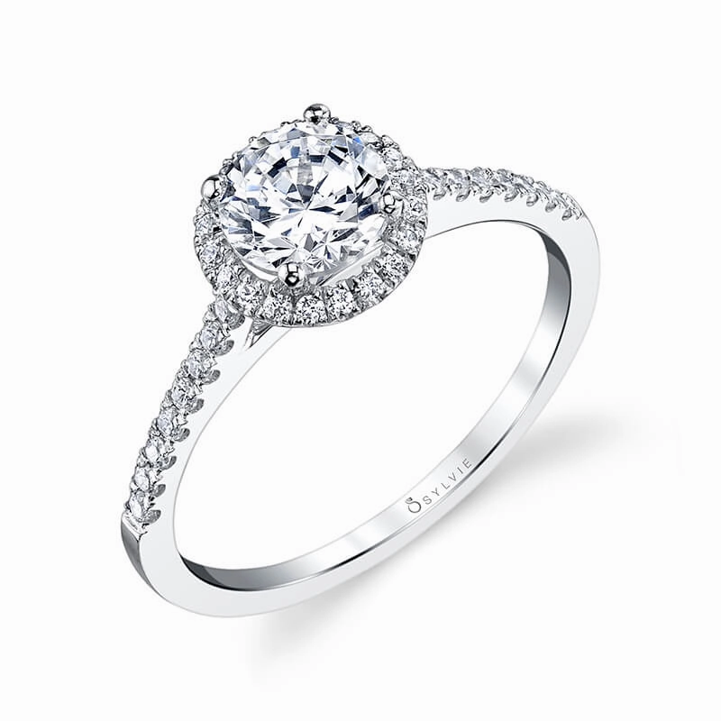 Jenny - 14K White Gold Engagement Ring Brilliant Object