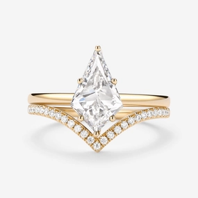 Kite Cut Lab Grown Diamond Engagement Ring - Ash Stylish Style