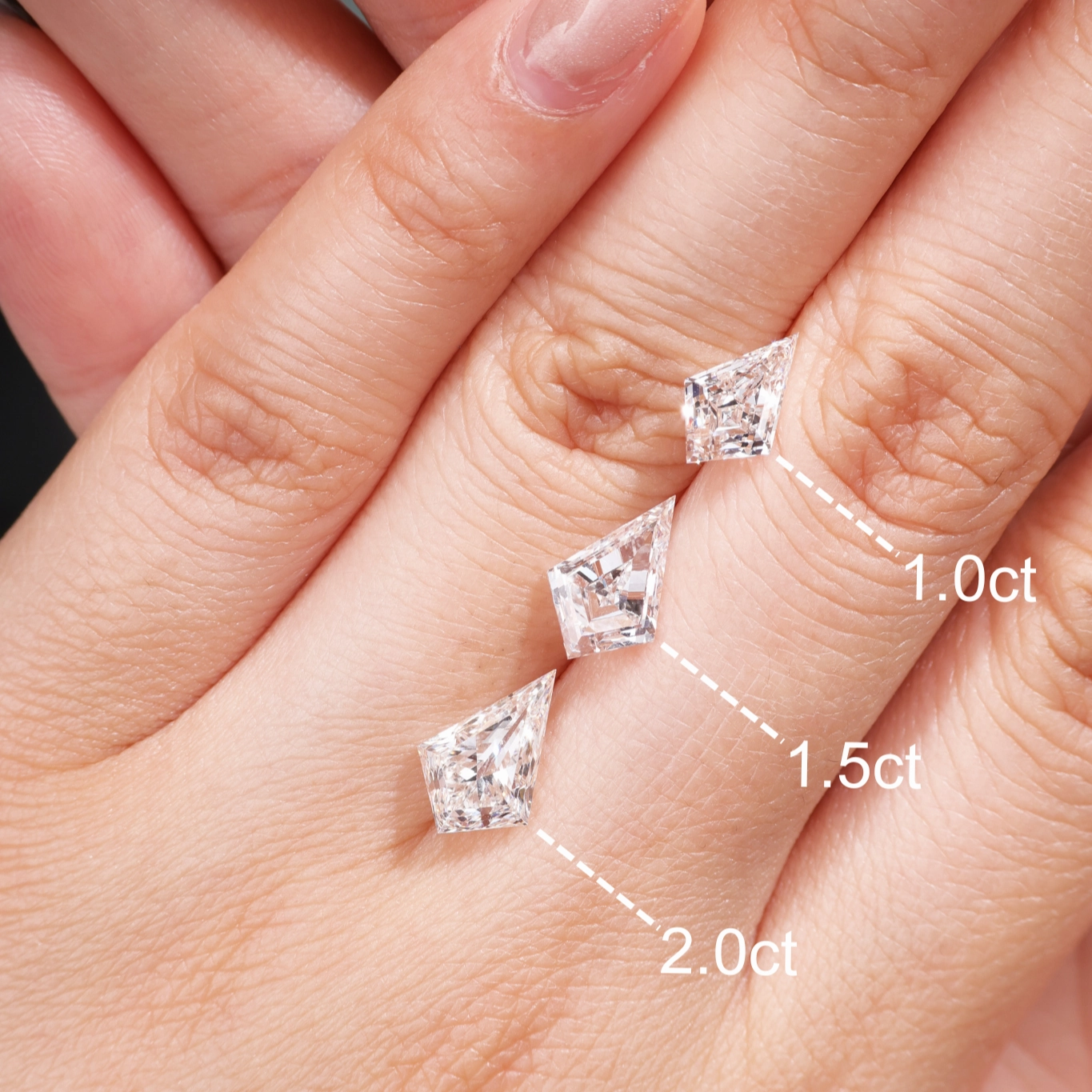 City Fashion Elegant Style Leafy Kite Lab Grown Diamond Engagement Ring Set 2pcs- Aether