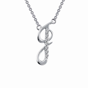 Letter J Pendant Necklace Allure Edge