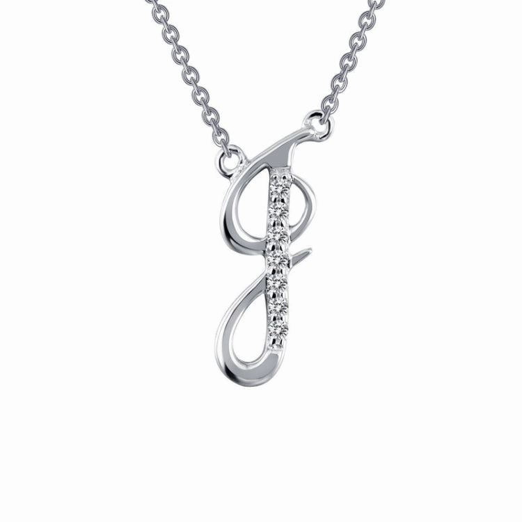 Letter J Pendant Necklace Allure Edge