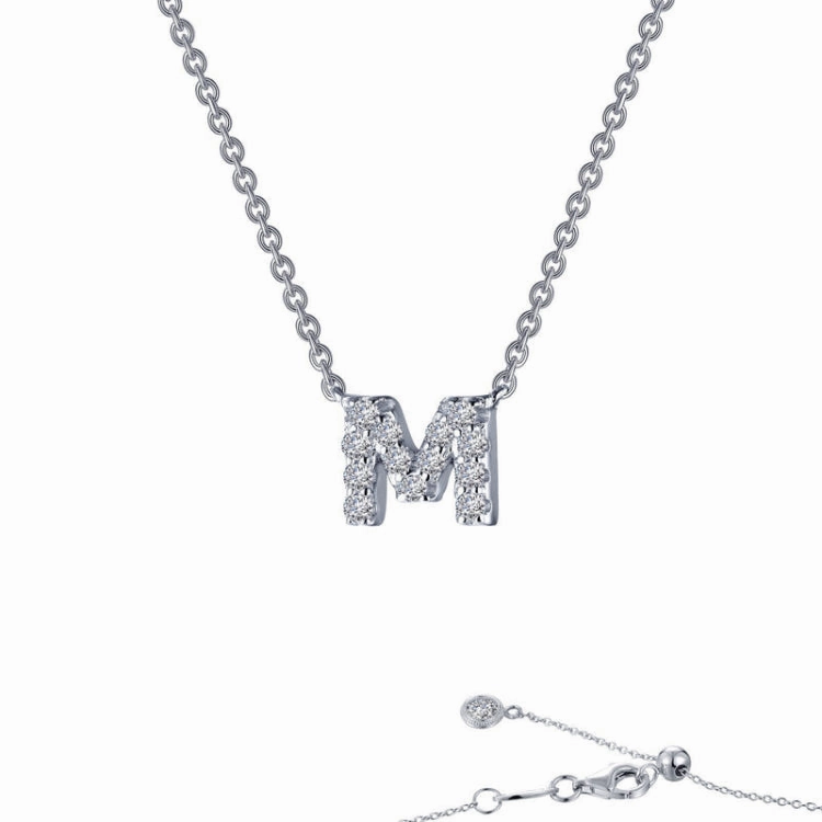 Soft Mood Letter M Pendant Necklace