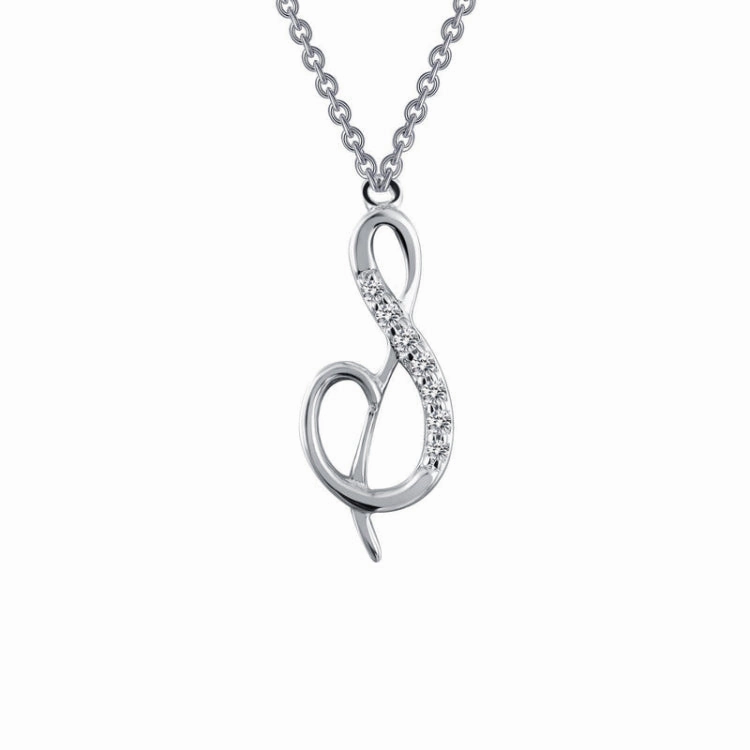 Refined Elegance Delicate Charm Letter S Pendant Necklace