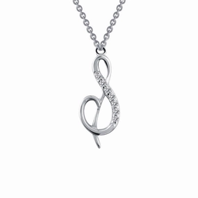 Refined Elegance Delicate Charm Letter S Pendant Necklace