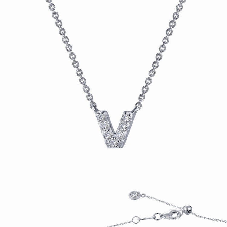 Letter V Pendant Necklace Subtle Beauty Dynamic Accent