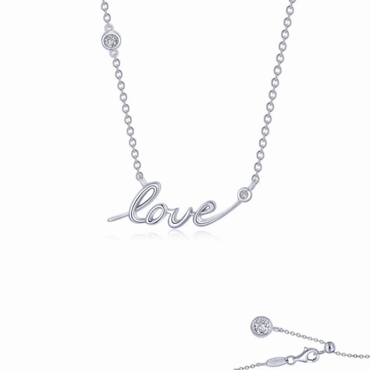 Love Word Necklace Timeless Features Modern Accessories