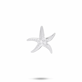 Starfish Pendant in Sterling Silver with Cubic Zirconia- 18mm Office Wear Quick Fit