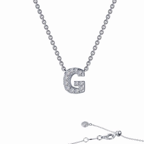Letter G Pendant Necklace Everyday Essential