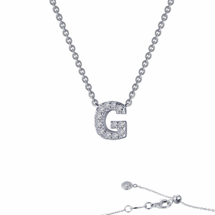 Letter G Pendant Necklace Everyday Essential
