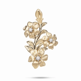 Artisan Edge Lively Accent N????? Pendant in Gold with Diamonds - 40mm