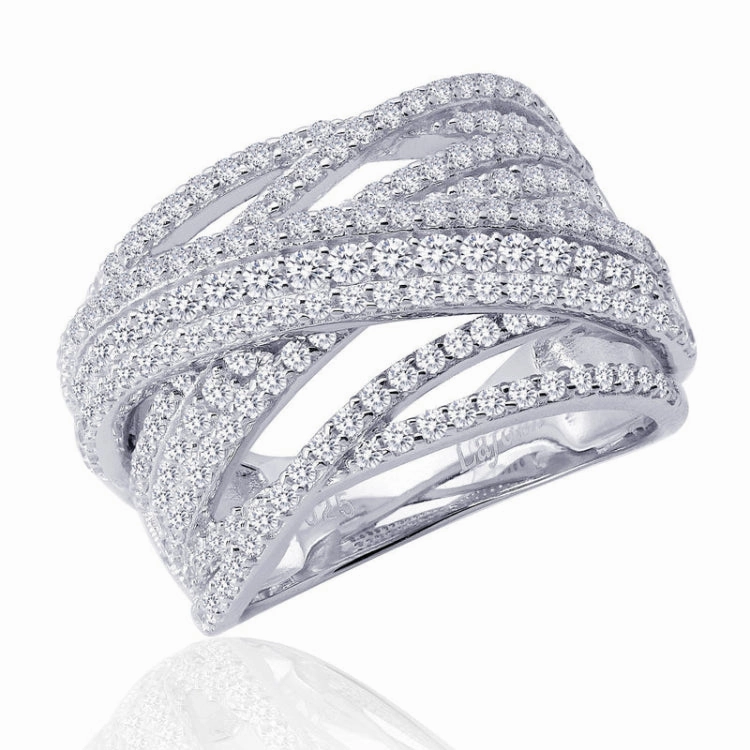 Artful Touch Sleek Sparkle Pave Glam Anniversary Band