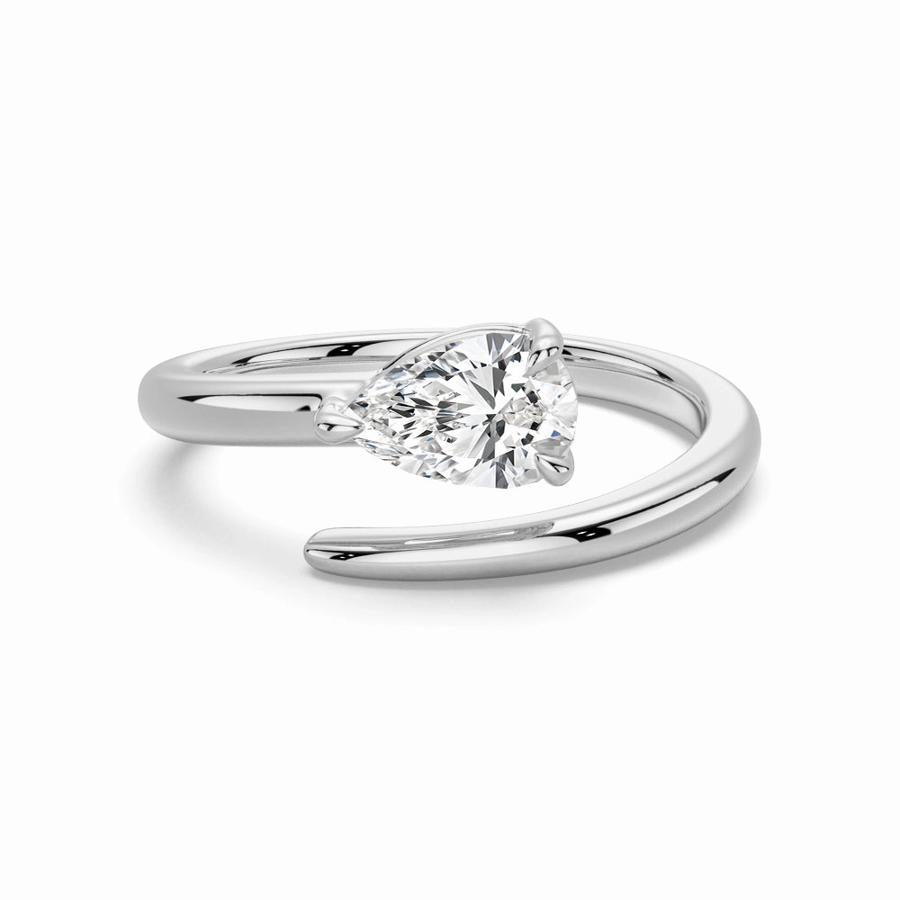 Refined Gifts Evening Shine Refined Classic Pear Shaped Lab Grown Diamond Promise Ring