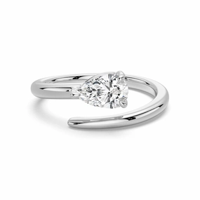 Refined Gifts Evening Shine Refined Classic Pear Shaped Lab Grown Diamond Promise Ring