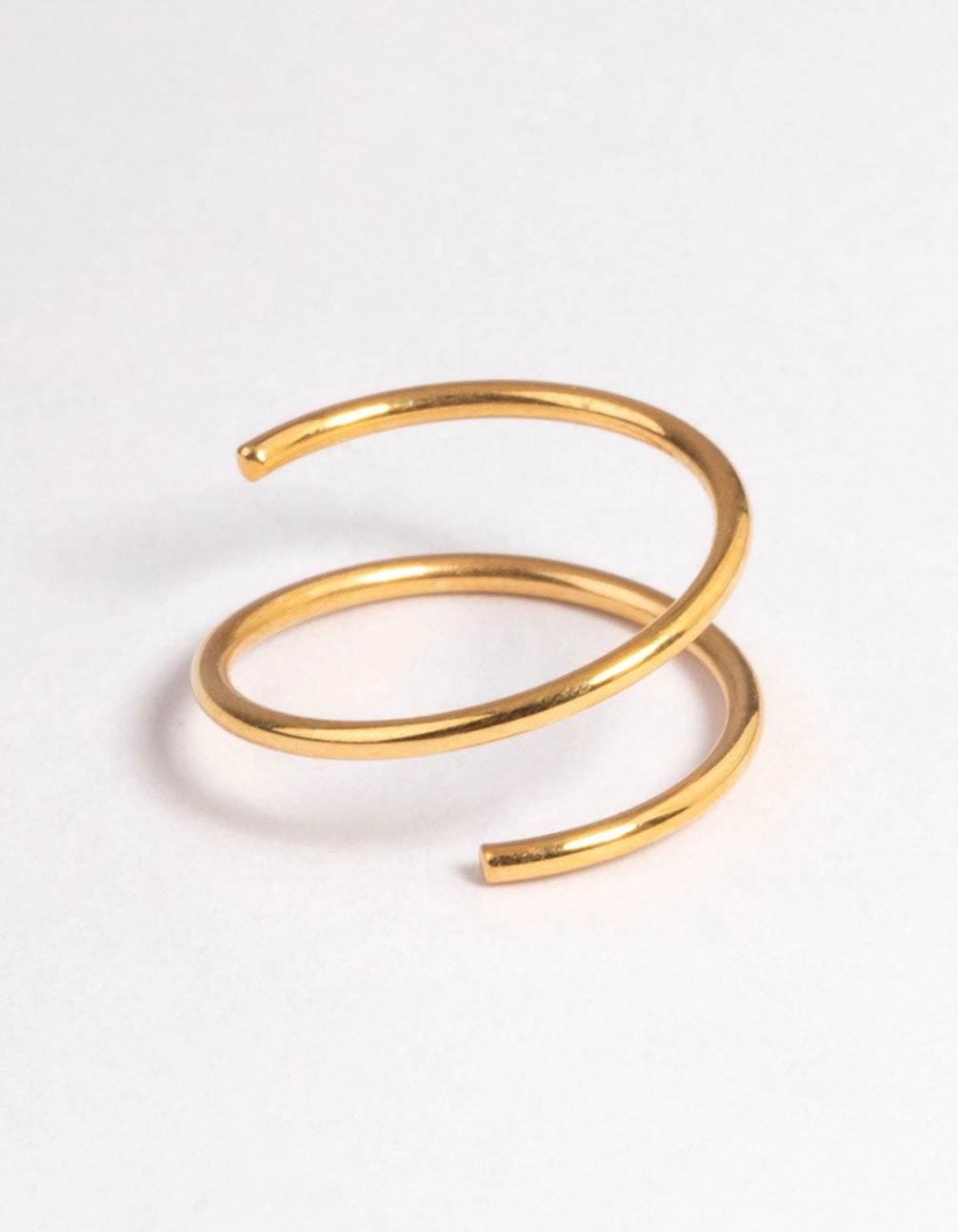 Gold Plated Surgical Steel Double Twist Nose Ring Spark Moment