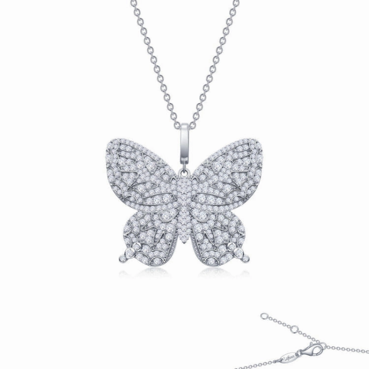 Classic Pop Butterfly Pendant Necklace