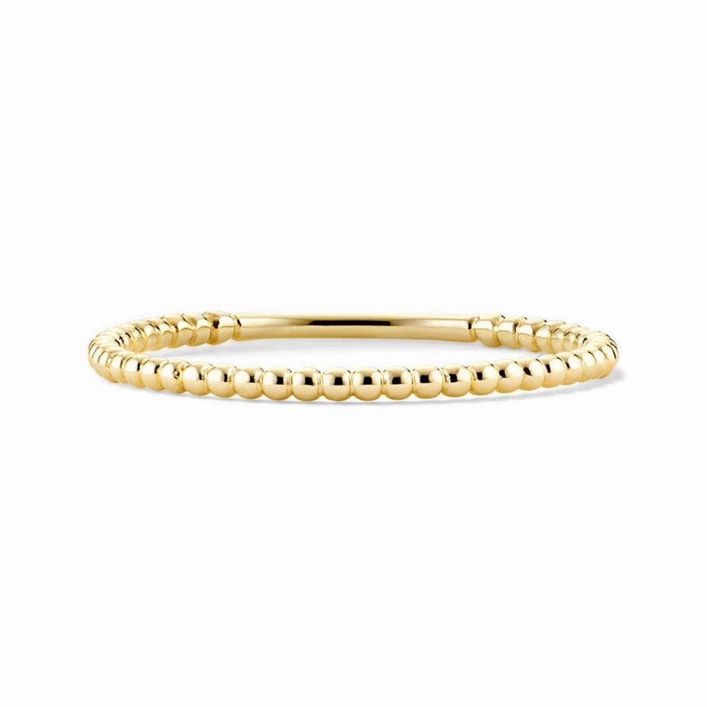 Simple Beaded Stacker Ring Fashion Muse Lively Spark
