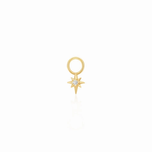 Gold Star Earring Charm Modern Flow