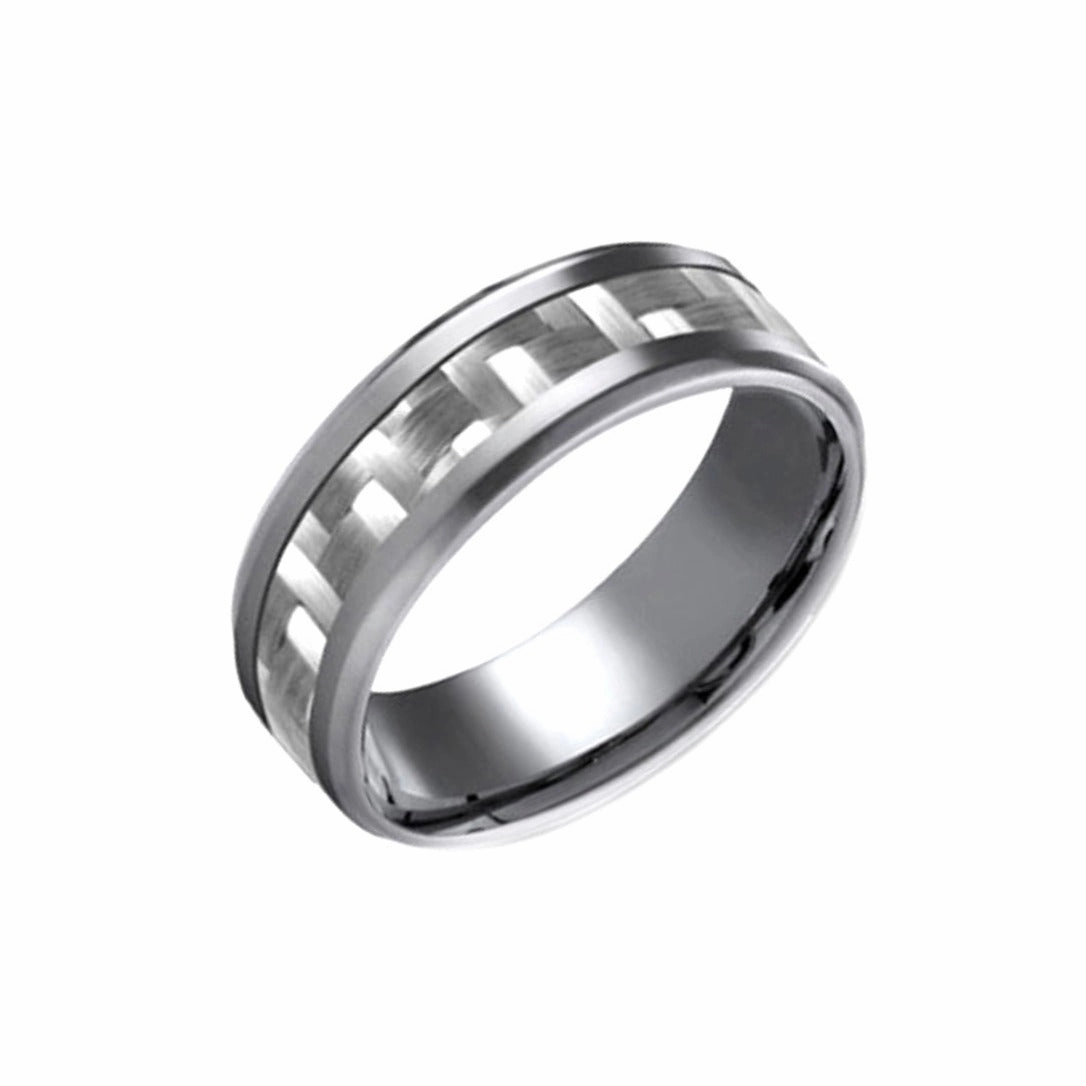 Amazing Expression Comfort-Fit Carbon Fiber Wedding Band